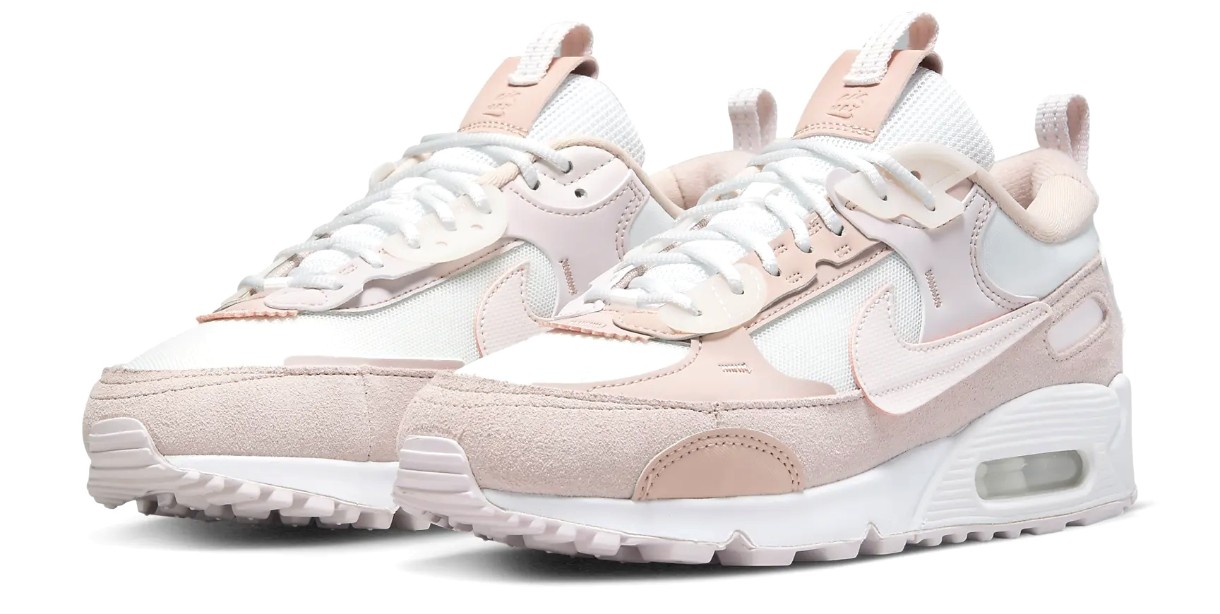 Кроссовки женские Nike W Air Max 90 Futura Summit White/Barely Rose/Pink Oxford/Light Soft Pink, s.39