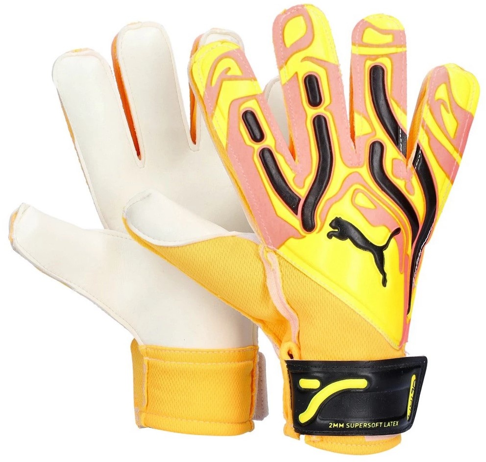 Mănuși de fotbal Puma Ultra Play Rc Sunset Glow/Sun Stream/Puma Black, s.8