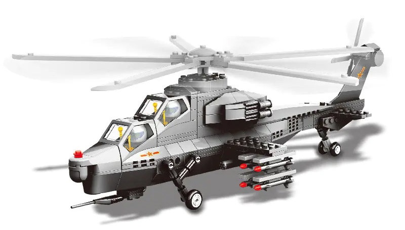 Set de construcție Wange Helicopter Gunships 264pcs (4002)