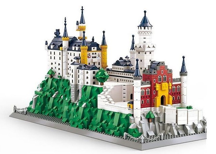 Set de construcție Wange Neuschwanstein Castle-Free State of Bayern 1969pcs (6226)