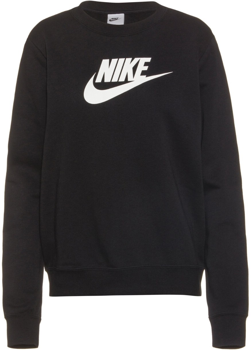 Hanorac damă Nike W Nsw Club Flc Gx Crew Std Black/White, s.XL