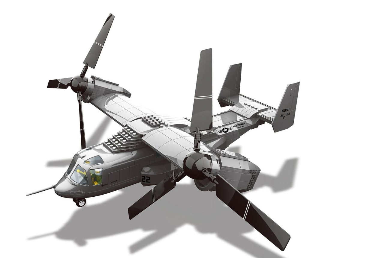 Set de construcție Wange Osprey Aircraft V-22 460pcs (5006)