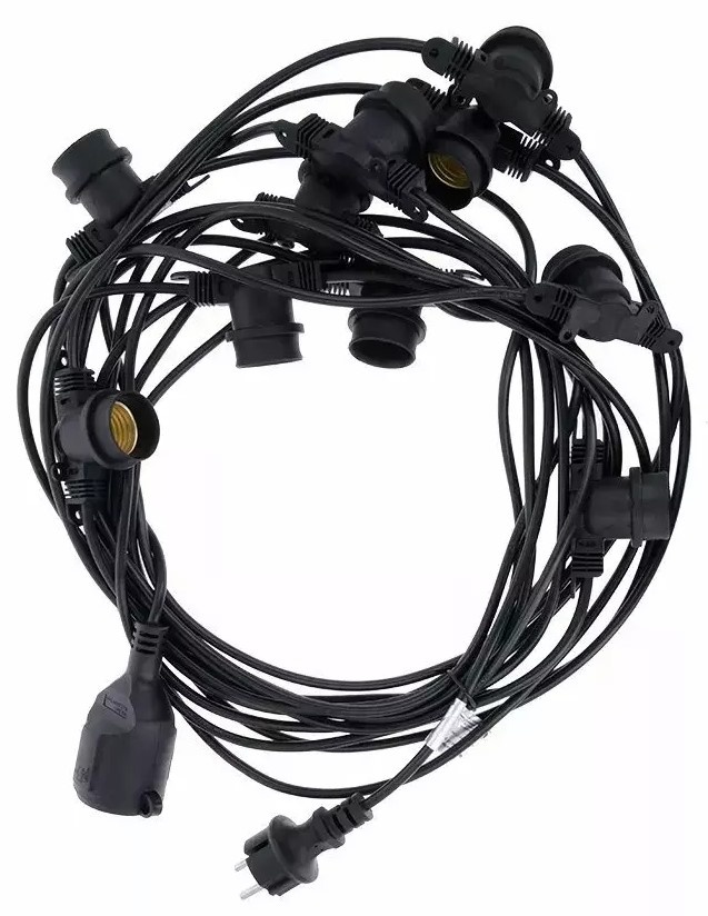 Ghirlandă Forever Light Garland 12m + 10 bulbs G45 White/Pink/Blue 2W
