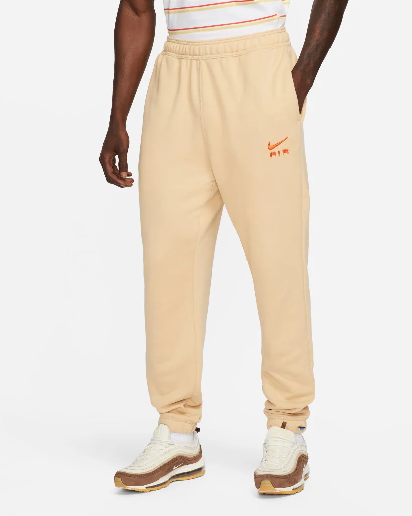 Мужские спортивные штаны Nike M Nsw Air Ft Jogger Sesame/Safety Orange, s.XXL
