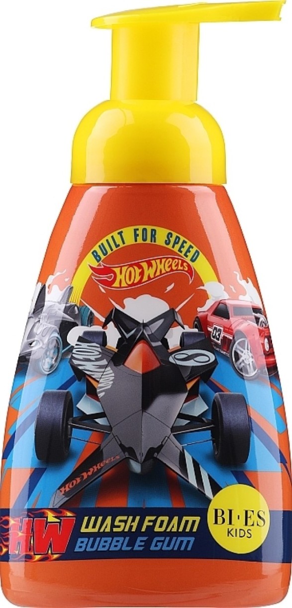 Gel de duș pentru bebeluși Bi-Es Hot Wheels Wash Foam 300ml