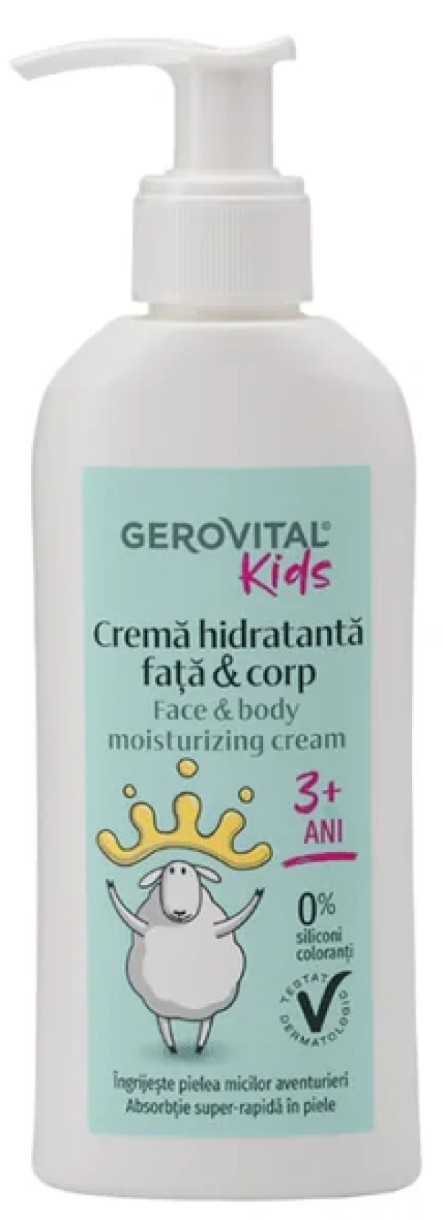 Детский крем Gerovital Kids Face & Body Moisturizing Cream 150ml