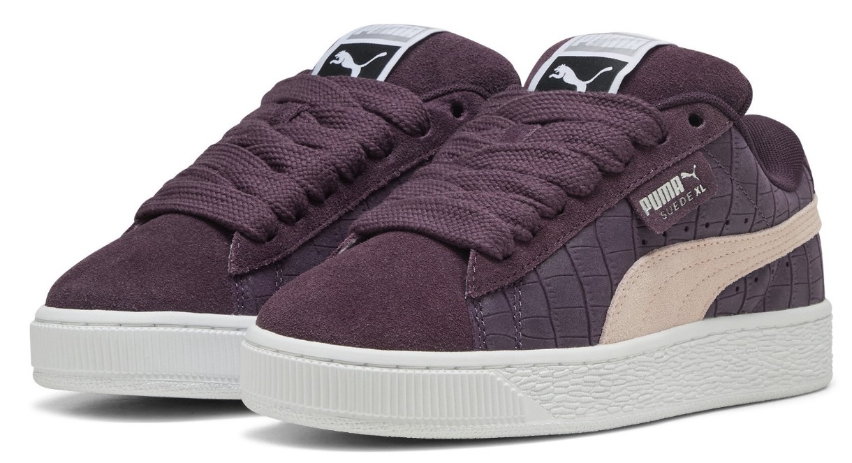 Ghete pentru dame Puma Suede Xl Elevated Wns Midnight Plum/Puma White, s.40.5