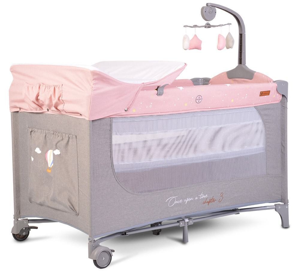 Pătuț pliabil Cangaroo Once Upon a time 3 Pink
