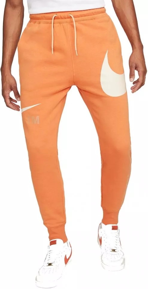 Мужские спортивные штаны Nike Jogginghose Sportswear Swoosh Orange/White, s.M