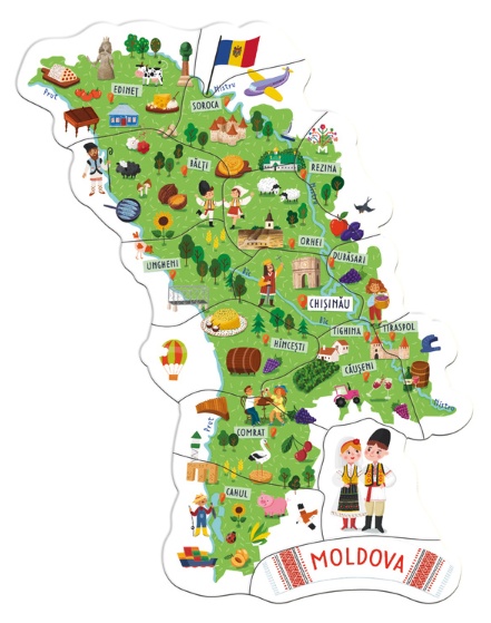 Пазл Dodo 16 Map of Moldova (200283)