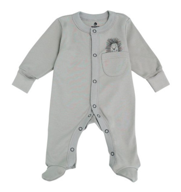 Salopetă-slip pentru copii Minikin Hedgehog 74cm Gray (242250374)