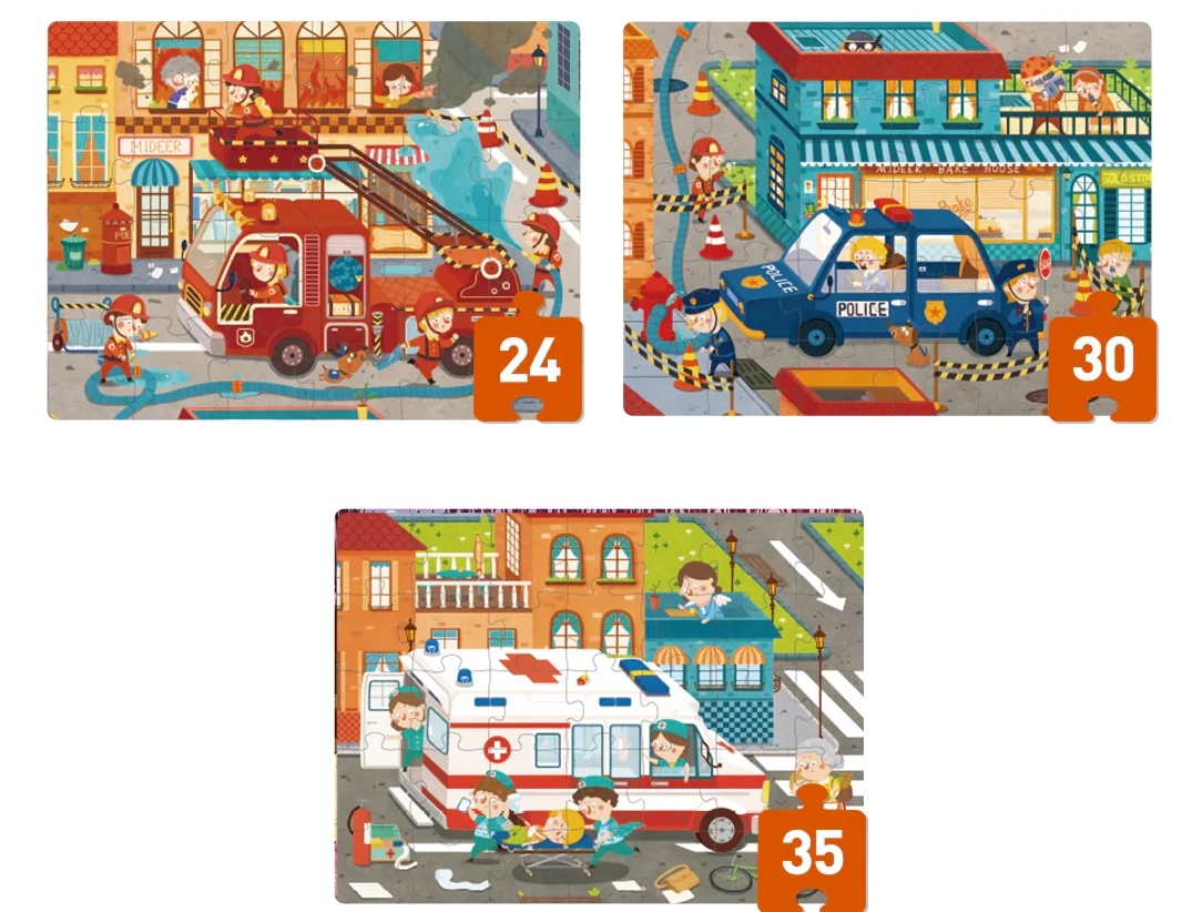 Puzzle Mideer 3in1 Level Up 3 (MD1478)