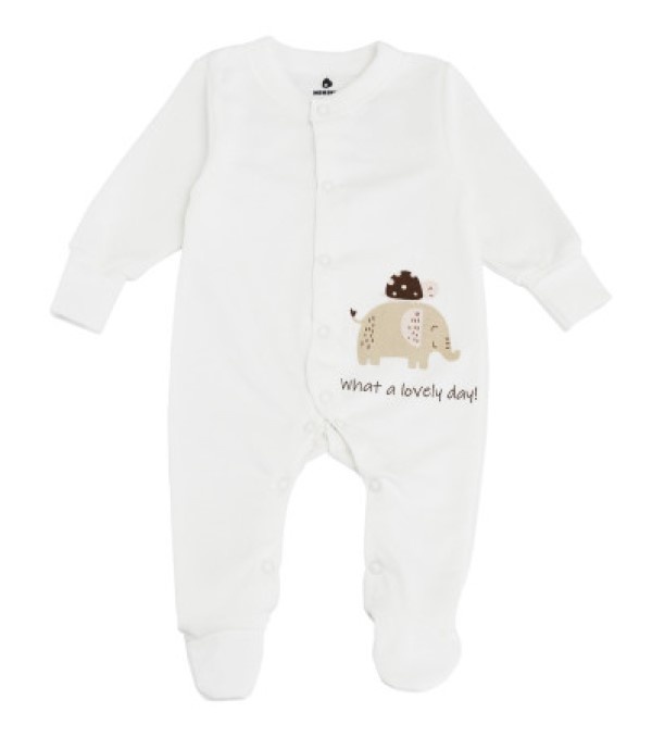 Salopetă-slip pentru copii Minikin My Love 56cm Milky (242580156)