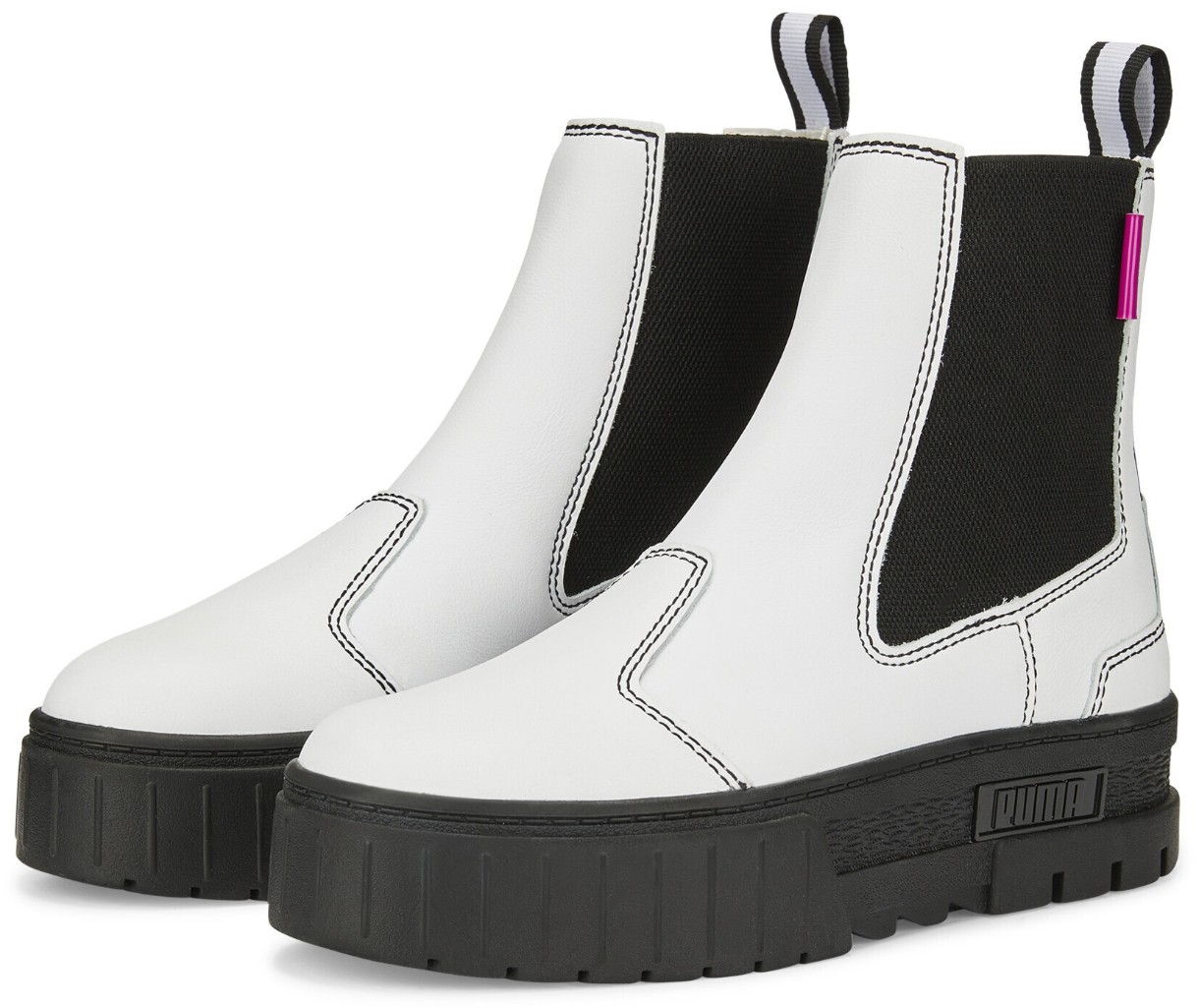 Bocanci pentru damă Puma Mayze Chelsea Pop Wns Puma White/Black 38.5