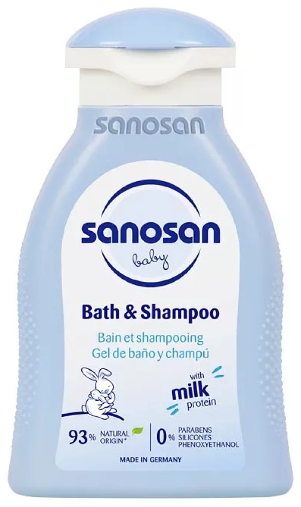 Детский гель для душа Sanosan Baby Bath & Shampoo 100ml
