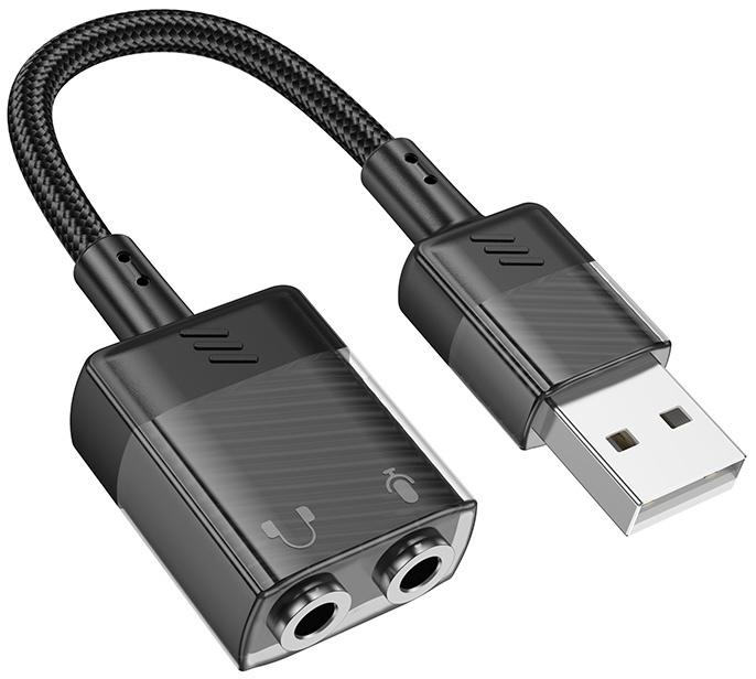 Cablu Hoco LS37 Spirit 2-in-1 Black