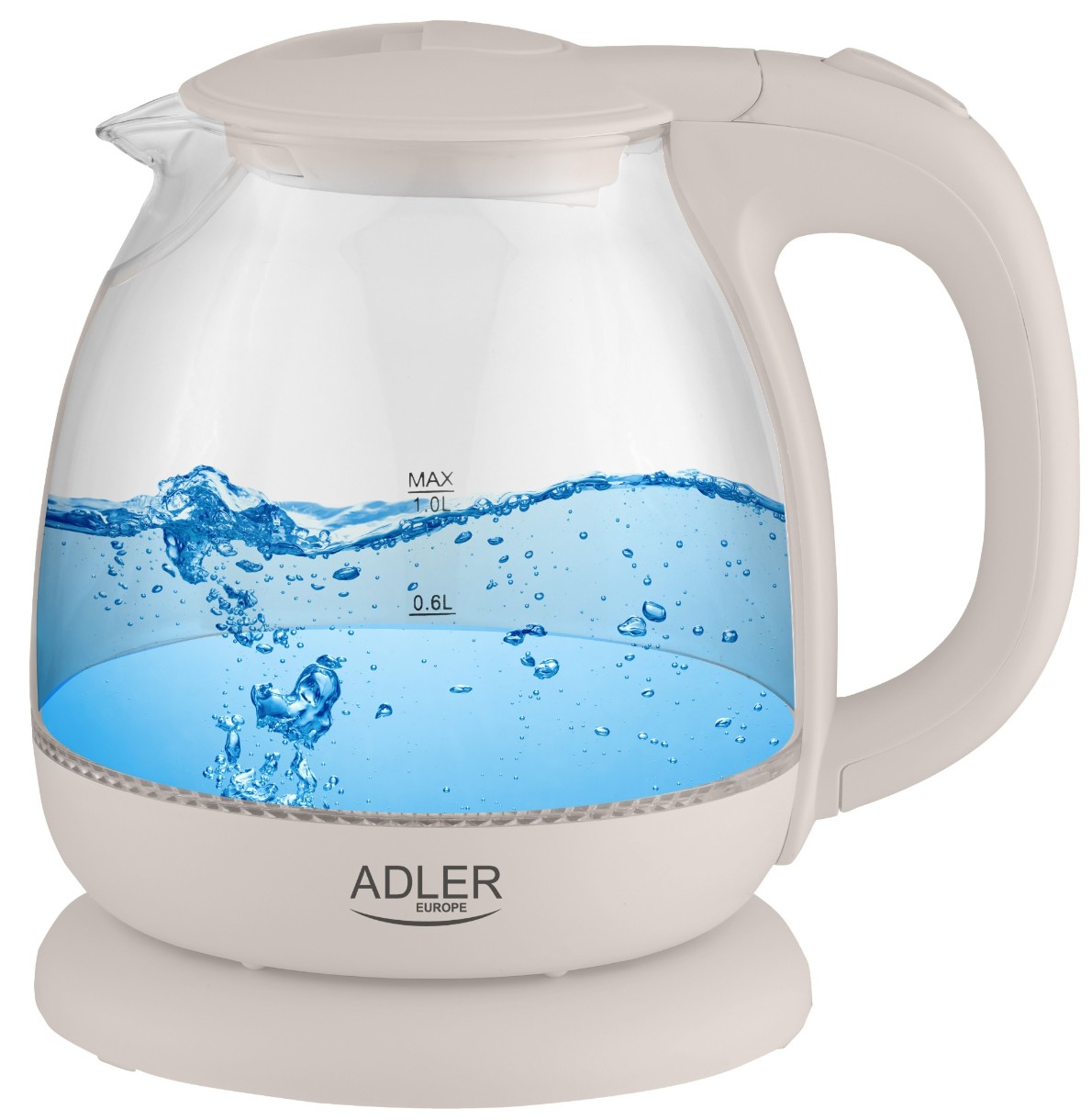 Fierbator de apa Adler AD-1283 Glass Сream