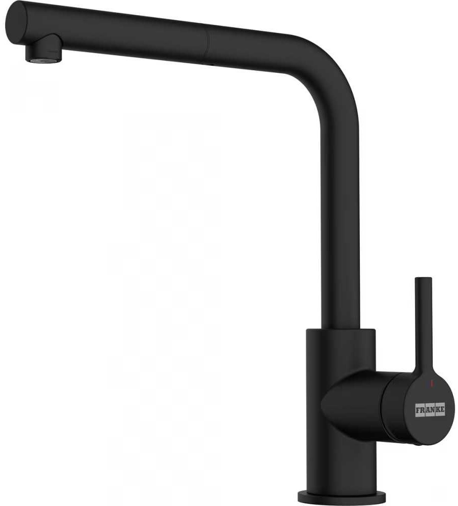 Baterie bucătărie Franke Lina L Extractor Matte Black (115.0712.435)