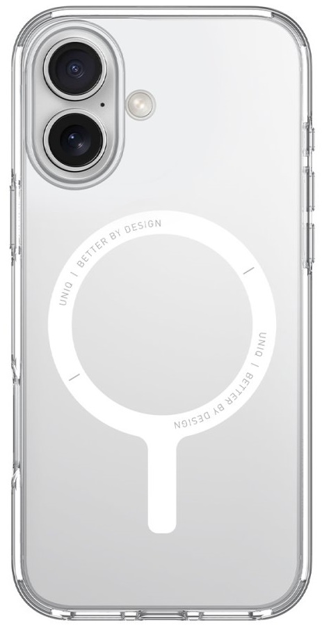 Husa de protecție Uniq Case for iPhone 16 Hybrid Clario Eco with Magclick Charging Clear