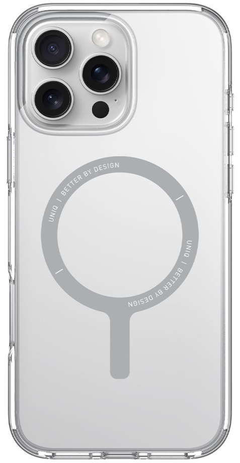 Чехол Uniq Case for iPhone 16 Pro Hybrid Clario Eco with Magclick Charging Clear