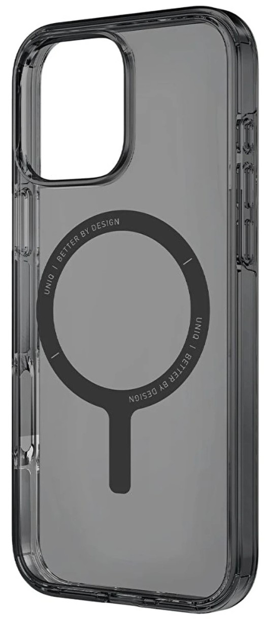 Husa de protecție Uniq Case for iPhone 16 Pro Hybrid Clario Eco with Magclick Charging Smoke
