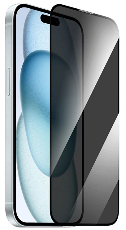 Защитное стекло для смартфона WiWU iPrivacy Tempered Glass for iPhone 16 GT-011 Transparent Black