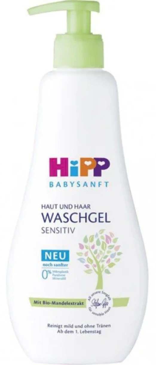 Детский гель для душа HiPP Skin & Hair Washing Gel Sensitive 400ml