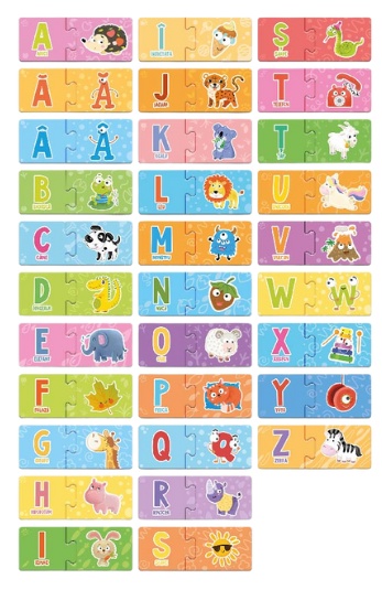 Магнитные буквы Dodo Alfabet RO 301229