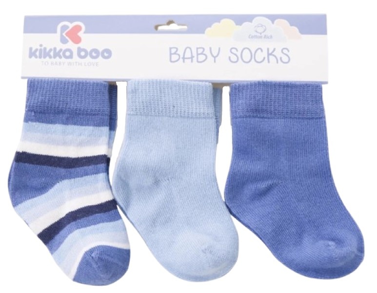 Детские носки Kikka Boo Stripes Light Blue 2-3y 3pcs (31110010103)