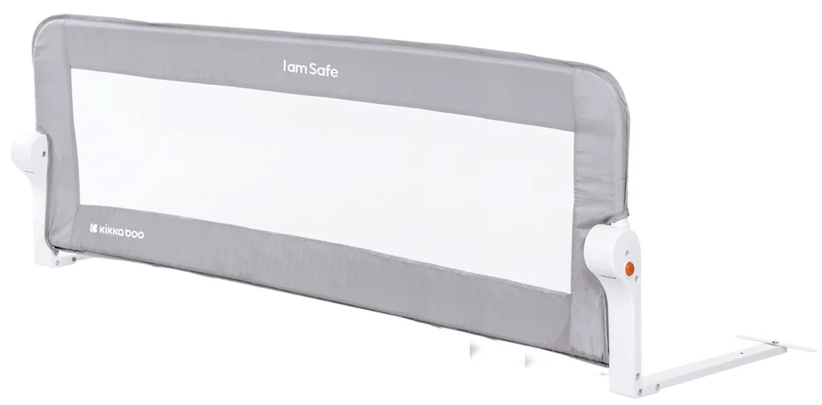 Bariera de siguranță pentru pătuț Kikka Boo I Am Safe Grey 120cm (31003050015)
