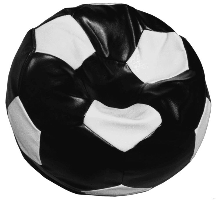 Fotoliu puf Relaxtime Football Big Black&White