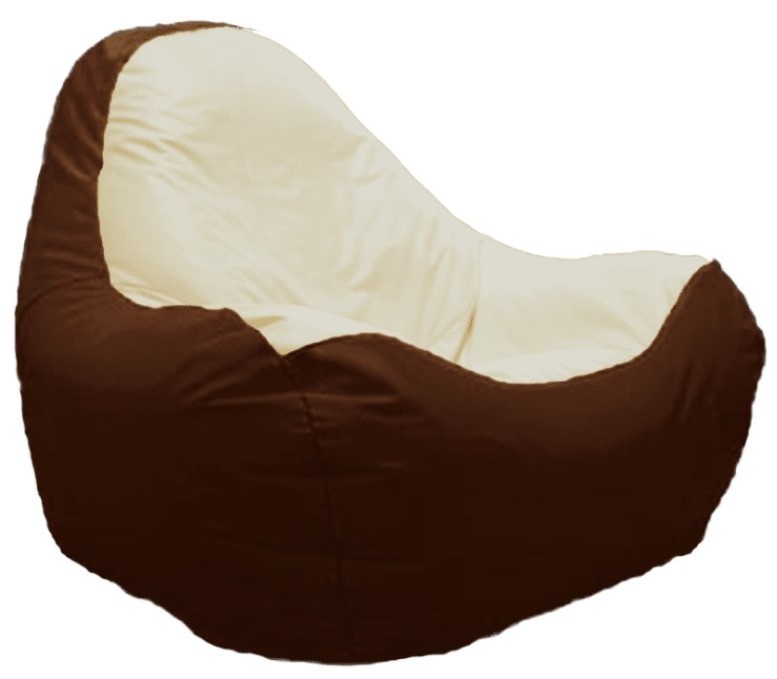 Кресло-мешок Relaxtime HiPoly Medium Brown&CoffeMilk