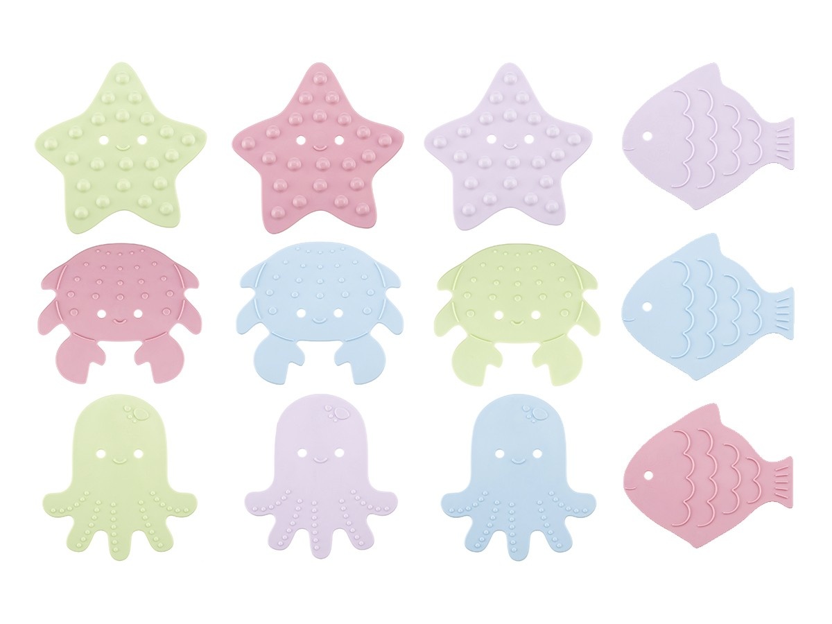 Мини коврики для ванной Roxy Kids Sea Animals 12pcs (RBM-012-SA)