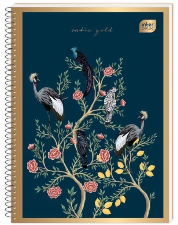 Caiet Interdruk Metallic Gold Satin A5/100p