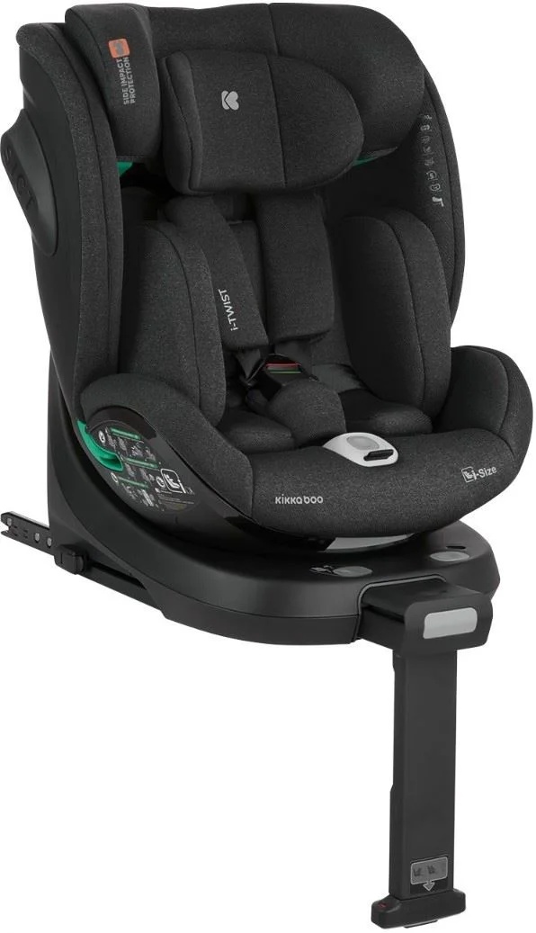 Детское автокресло Kikka Boo i-Twist i-Size Black (31002100044)