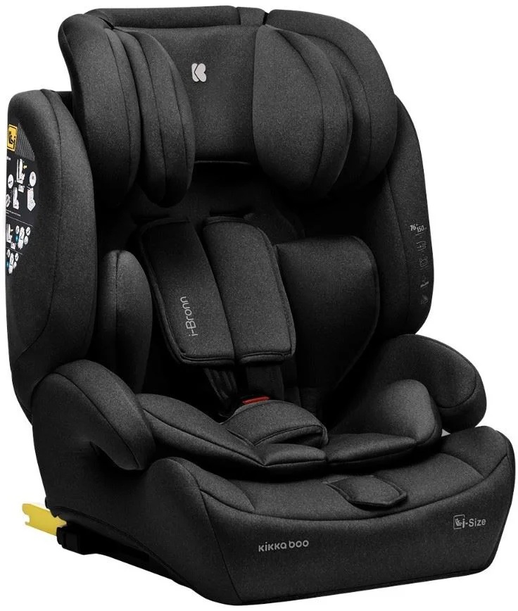 Scaun auto pentru copii Kikka Boo i-Bronn i-Size Black (31002140009)