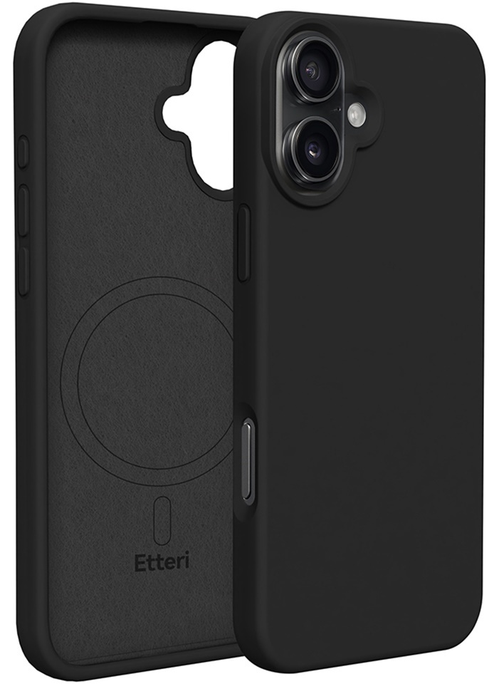 Чехол Etteri iPhone 16 Silicone Mag Case Black