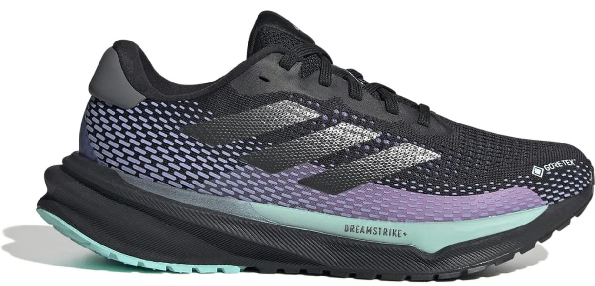 Adidași pentru dame Adidas Supernova W Gtx Core Black/Iron Metallic/Semi Flash Aqua, s.41.5