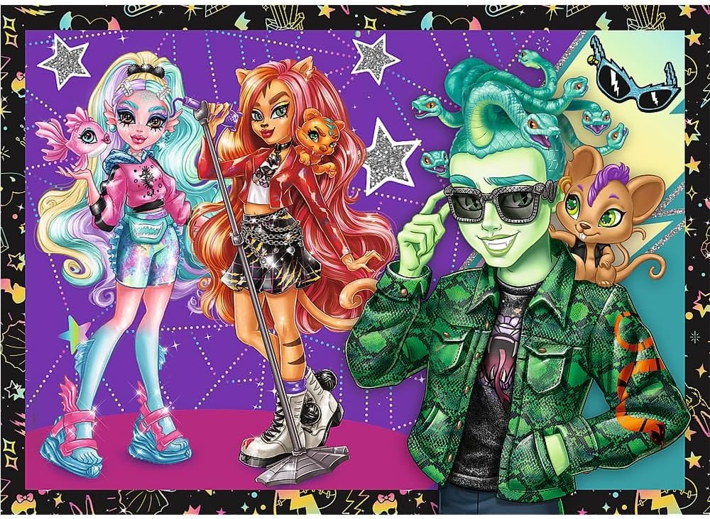 Пазл Trefl 4in1 An electrifying day at Monster High (34655)