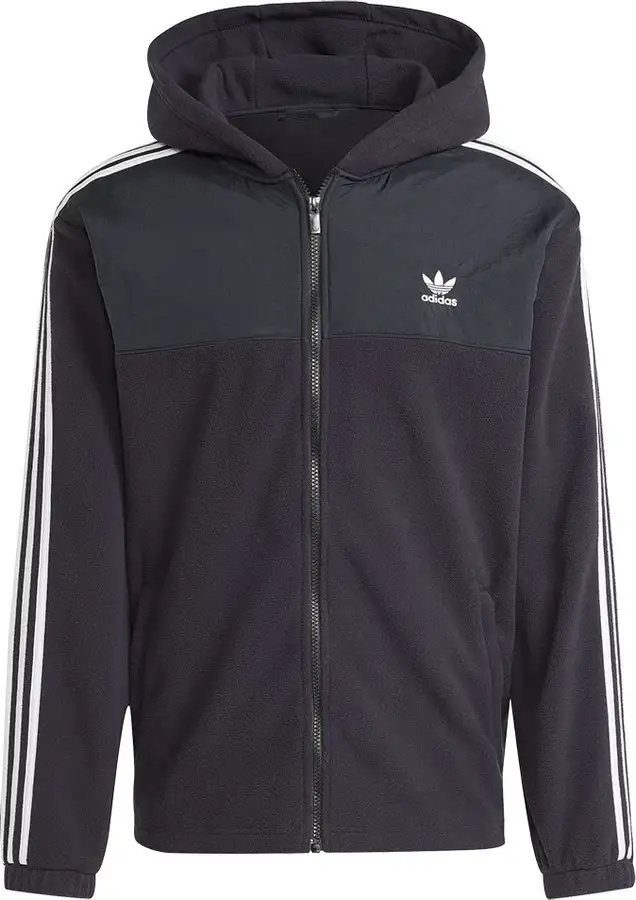 Мужская толстовка Adidas Adicolor 3-Stripes Teddy Fleece Hoodie Black, s.L