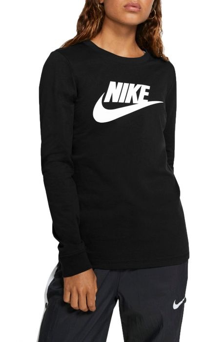 Женская толстовка Nike Sportswear Essential Icon Ftr Tee Black/White, s.S