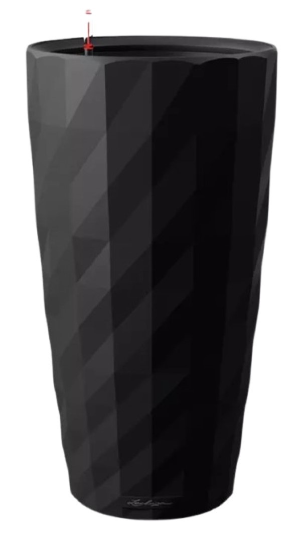 Цветочный горшок Lechuza Diamante Premium 40 Black Matt