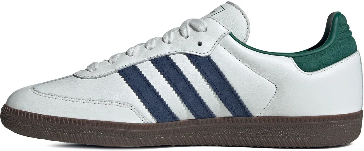 Кеды мужские Adidas Samba Og Black/White/Collegiate Green/Active Green, s.41.5
