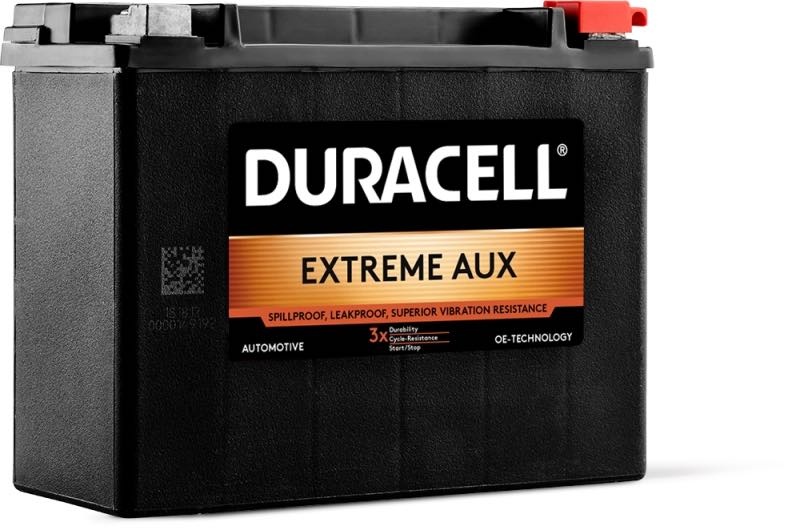Автомобильный аккумулятор Duracell DE AUX 18 AGM (025 518 01 0801)