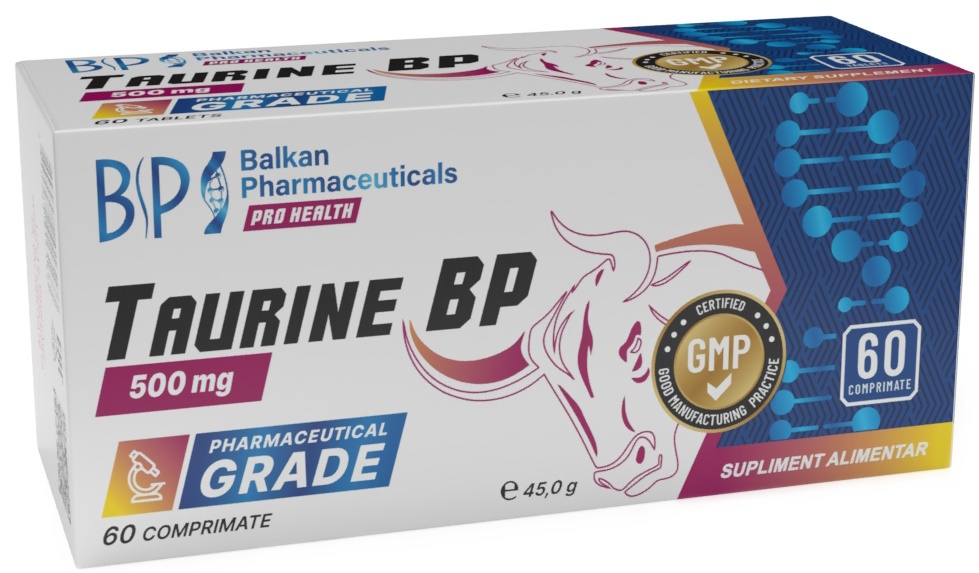 Aminoacizi Balkan Pharmaceuticals Taurine 500mg 60tab