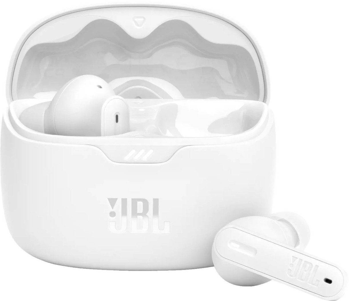 Căşti JBL Tune Beam Ghost White
