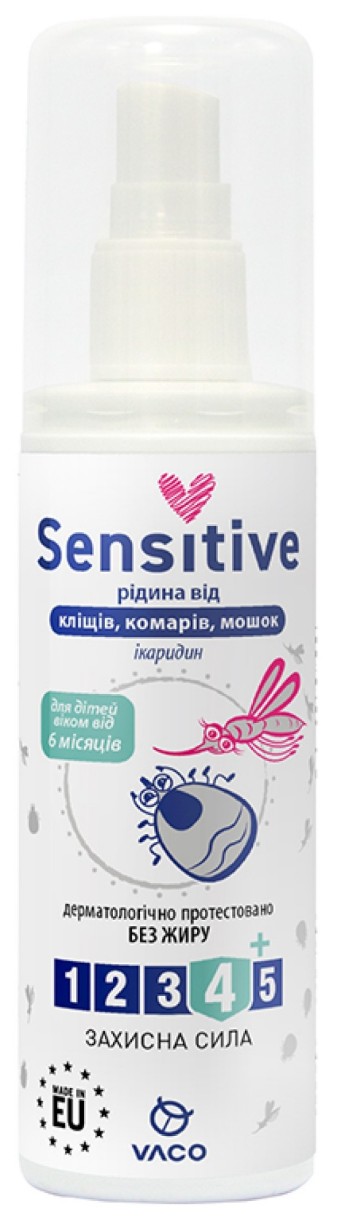 Spray pentru insecte Vaco Sensitive Icaridin 10% 80ml