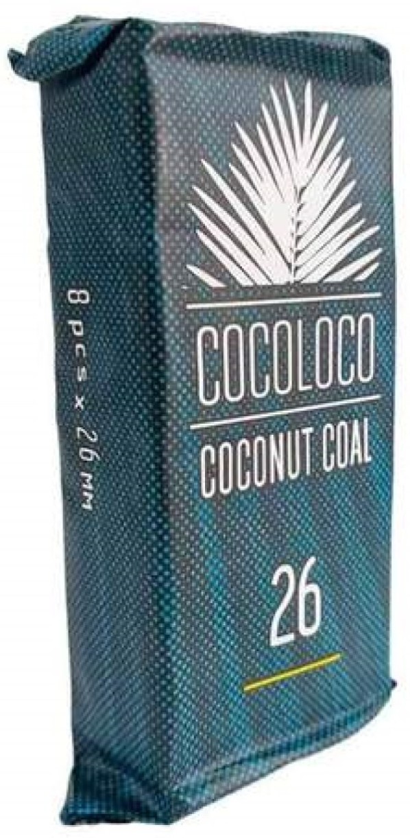 Уголь Cocoloco 0.125kg 8pcs 26mm CARBC3198