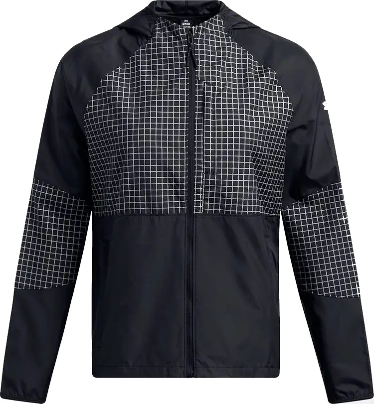 Jachetă de damă Under Armour Launch Elite Cw Jacket Black Reflective, s.S (1386352-001)