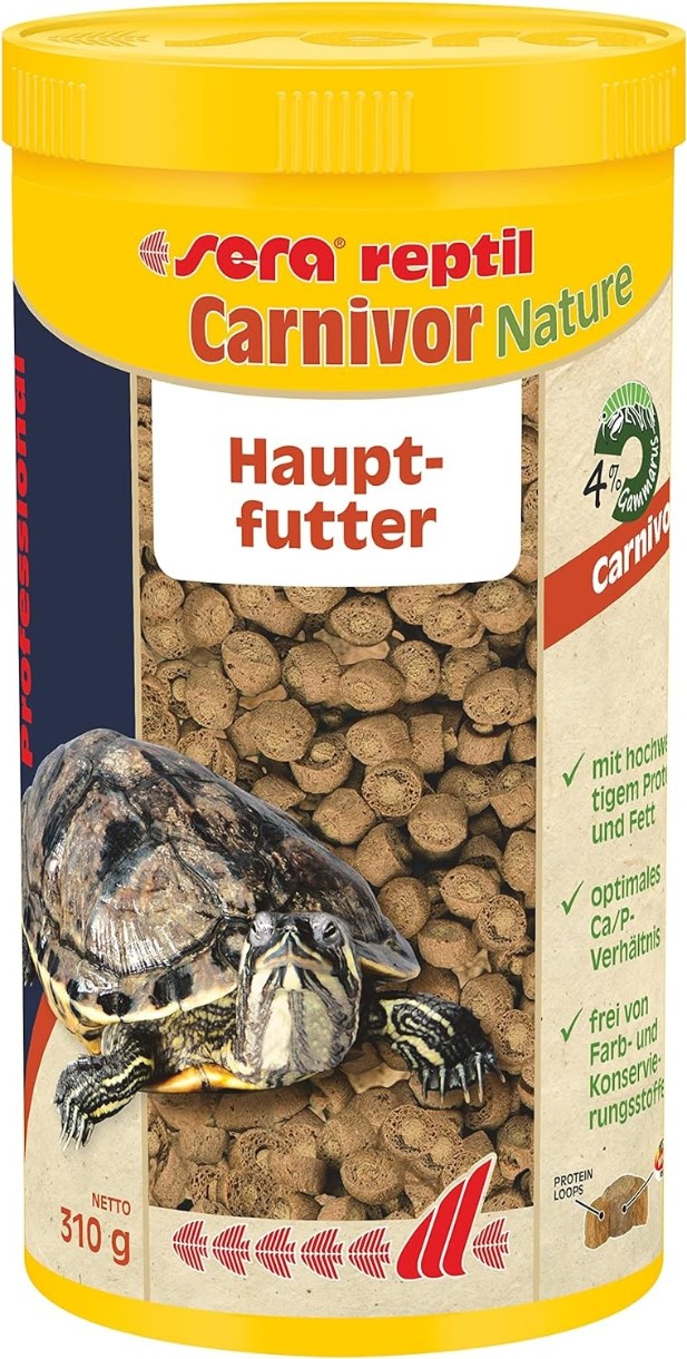 Корм для черепах Sera Reptil Carnivor Nature 310g